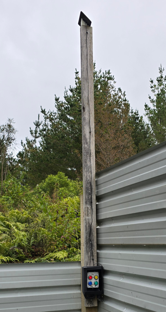 Domination box with solar on pole